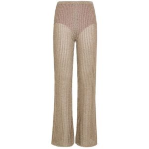 Forte Forte, Dames, Broeken, Beige, Maat: XS