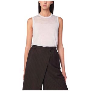 6397, Dames, Tops, Beige, Maat: XS