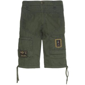 Aeronautica Militare, Heren, Korte broeken, Groen, Maat: S Katoen,