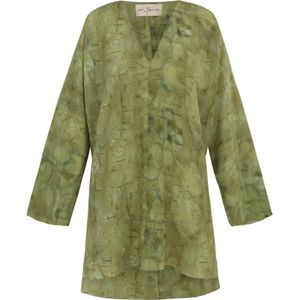 Cortana, Dames, Blouses & Shirts, Groen, Maat: 2XS Zijde,