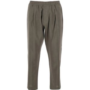 Low Brand, Heren, Broeken, Groen, Maat: XL Wol,