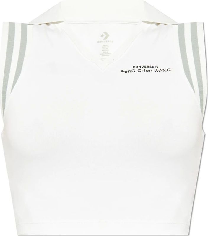 Converse - X Feng Chen Wang - T-shirt - Wit - Katoen - Korte Mouwen