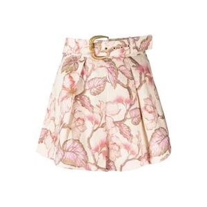 Zimmermann Matchmaker Tuck Shorts , Multicolor , Dames , Maat: S