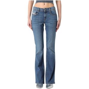 Diesel - Boot-Cut Jeans - Blauw - Katoenblend