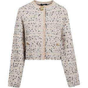 Fabiana Filippi, Dames, Jassen, Beige, Maat: XS Tweed,