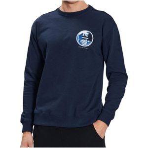 North Sails, Heren, Sweatshirts & Hoodies, Blauw, Maat: XL Katoen,