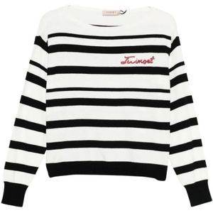 Twinset, Dames, Truien, Wit, Maat: XS Katoen,