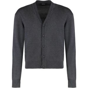 Jacquemus, Heren, Truien, Grijs, Maat: S Wol,