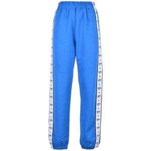Chiara Ferragni Collection, Dames, Broeken, Blauw, Maat: S Katoen,