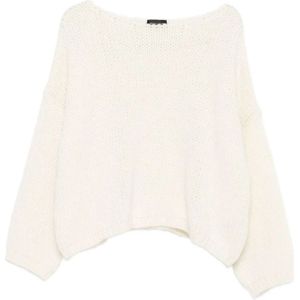 Roberto Collina, Dames, Truien, Wit, Maat: XS