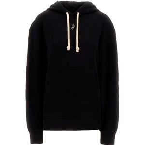JW Anderson, Dames, Sweatshirts & Hoodies, Zwart, Maat: S Katoen,