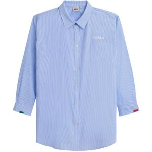 Kickers - Dameshemdjurk - Oversized - Met Italiaanse Kraag - Geborduurd Logo