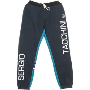Sergio Tacchini, Heren, Broeken, Blauw, Maat: S Katoen,