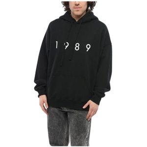 1989 Studio, Heren, Sweatshirts & Hoodies, Zwart, Maat: M Katoen,