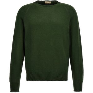 Ma'ry'ya, Heren, Truien, Groen, Maat: 2XL Katoen,