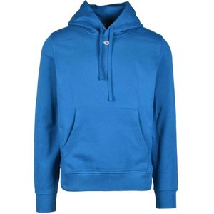 Diesel, Heren, Sweatshirts & Hoodies, Blauw, Maat: M Katoen,
