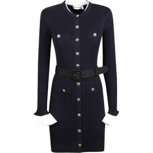 Self Portrait, Dames, Jurken, Blauw, Maat: L Wol,