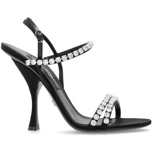 Dolce & Gabbana, Dames, Schoenen, Zwart, Maat: 36 EU Leer,
