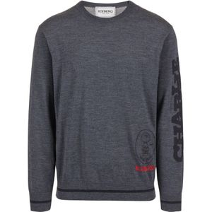 Iceberg, Heren, Truien, Grijs, Maat: M Leer,