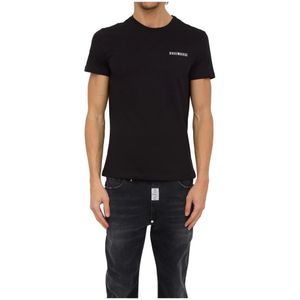 Bikkembergs, Heren, Tops, Zwart, Maat: L Katoen,