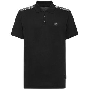 Philipp Plein, Heren, Tops, Zwart, Maat: 3XL Katoen,