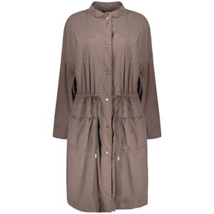 Herno, Dames, Mantels, Grijs, Maat: XL Polyamide,