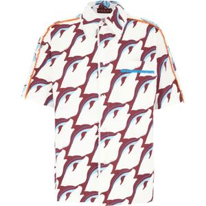 Gucci, Heren, Overhemden, Veelkleurig, Maat: XL Katoen,