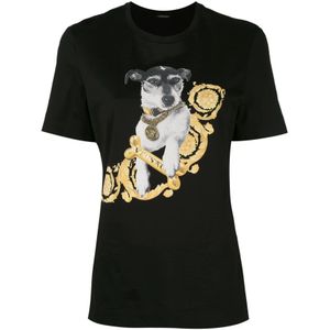 Versace T-Hemden , Black , Dames , Maat: S