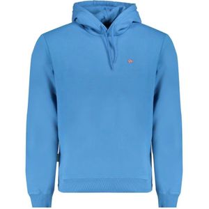 Napapijri - Hoodie - Blauw - Heren - Katoen