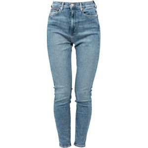 Tommy Hilfiger - Skinny Jeans - Blauw - Denim - Hoge Taille