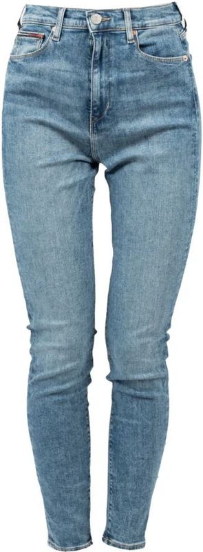 Tommy Hilfiger - Skinny Jeans - Blauw - Denim - Hoge Taille
