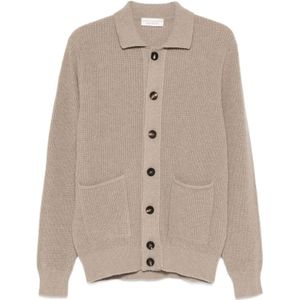 Filippo De Laurentiis, Heren, Truien, Grijs, Maat: XL Wol,