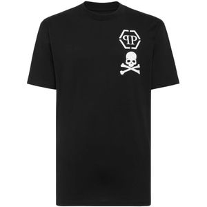 Philipp Plein, Heren, Tops, Zwart, Maat: XS