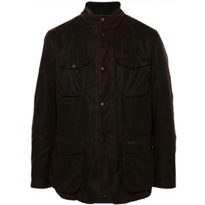 Barbour, Heren, Jassen, Bruin, Maat: L Katoen,