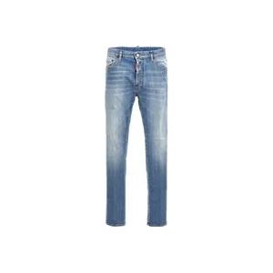 Dsquared2 Cool Guy Blauw Stretch Denim Jeans , Blue , Heren , Maat: S