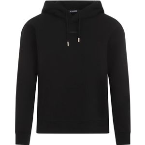 Jacquemus Gros Grain Hoodie , Black , Dames , Maat: L