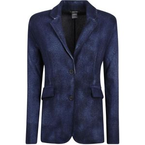 Avant Toi, Dames, Jassen, Blauw, Maat: S Wol,