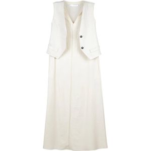 Tela, Dames, Jurken, Beige, Maat: M Katoen,