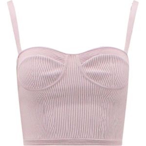 Alexander McQueen, Dames, Tops, Roze, Maat: S Viscose,
