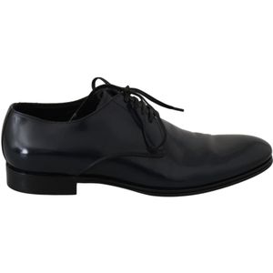 Dolce & Gabbana - Derby-schoenen - Donkerblauw - Leer