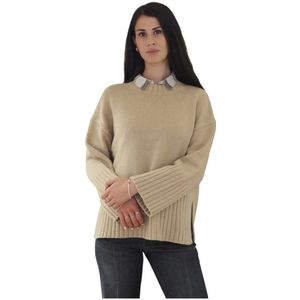 Barbour, Dames, Truien, Beige, Maat: XS Katoen,