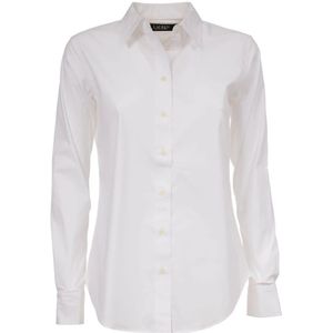 Ralph Lauren, Dames, Blouses & Shirts, Wit, Maat: XS Katoen,