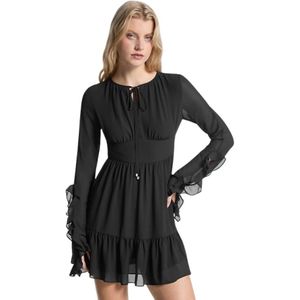 Michael Kors, Dames, Jurken, Zwart, Maat: XS