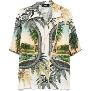 Amiri, Heren, Overhemden, Veelkleurig, Maat: S Viscose,