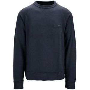 Fay, Heren, Sweatshirts & Hoodies, Blauw, Maat: L