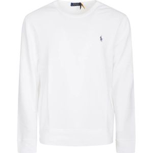 Polo Ralph Lauren, Heren, Sweatshirts & Hoodies, Wit, Maat: XL Katoen,