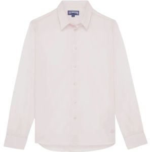 Vilebrequin, Heren, Overhemden, Roze, Maat: M Voile,
