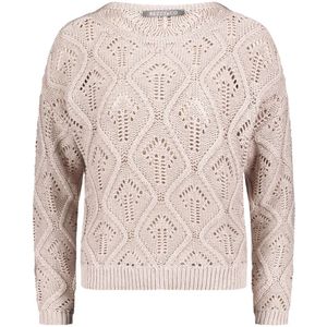Betty & Co, Dames, Truien, Beige, Maat: XL Leer,