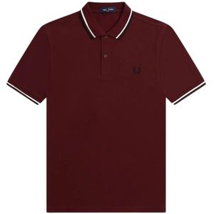 Fred Perry, Heren, Tops, Rood, Maat: 3XL Katoen,