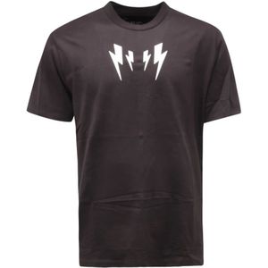 Neil Barrett, Heren, Tops, Zwart, Maat: S